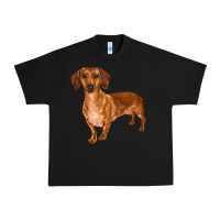 Black dachshund Urban Heavy Tee - RanaPortraitStore