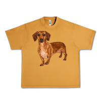 Peanut Butter dachshund Urban Heavy Tee - RanaPortraitStore