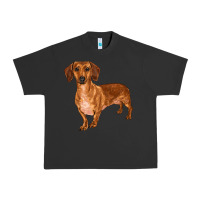 Pigment Black dachshund Urban Heavy Tee - RanaPortraitStore