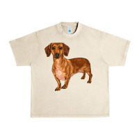 Sandshell dachshund Urban Heavy Tee - RanaPortraitStore