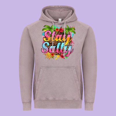 Vintage Hoodie stay salty