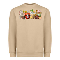Mushroom farm animals coffee cups Heavyweight Sweatshirt - texasbilliewilder