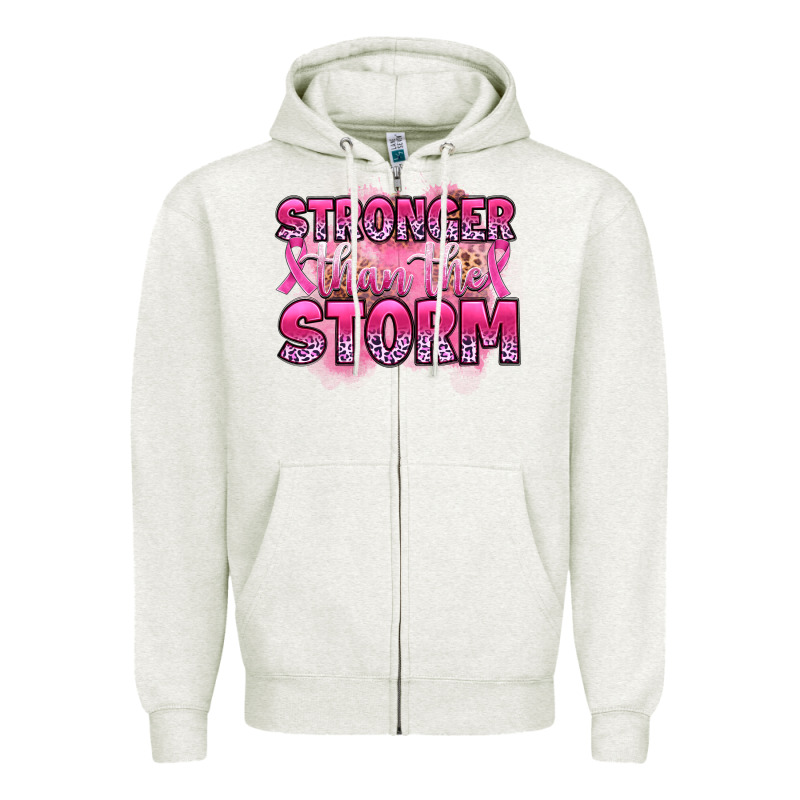 Stronger Than The Storm Zipper Hoodie by Artiststas | Teevron
