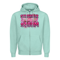 Seafoam stronger than the storm Zipper Hoodie - Artiststas