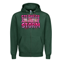 Sports Green stronger than the storm Zipper Hoodie - Artiststas