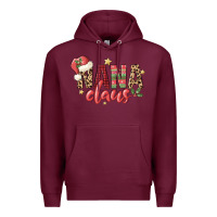 Burgundy nana claus Premium Hoodie - MaliasSmallBusiness