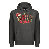 Charcoal Heather nana claus Premium Hoodie - MaliasSmallBusiness