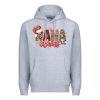 Heather Grey nana claus Premium Hoodie - MaliasSmallBusiness