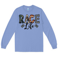 Colony Blue race life Long Sleeve Tee - CowhideDigitalArt