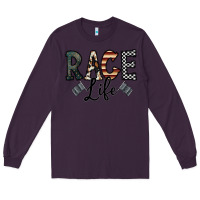 Plum race life Long Sleeve Tee - CowhideDigitalArt