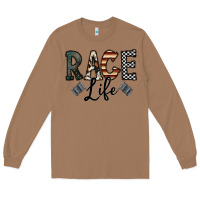 Toasted Coconut race life Long Sleeve Tee - CowhideDigitalArt