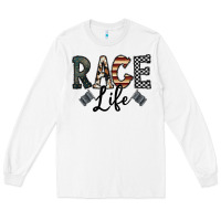 White race life Long Sleeve Tee - CowhideDigitalArt