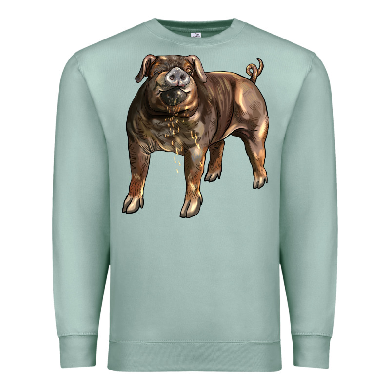 Duroc Pig Premium Sweatshirt by LillyAllenDesigns | Teevron