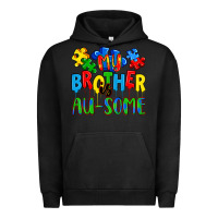 Pigment Black my brother is au some a Urban Hoodie - Artiststas