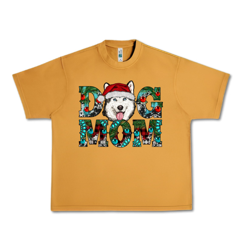 Christmas Dog Mom Husky Urban Heavy Tee by RanaPortraitStore | Teevron