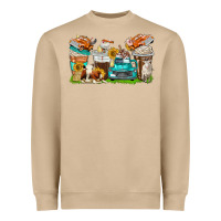 Farm Truck Coffee Cups Heavyweight Sweatshirt | Teevron