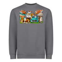 Storm farm truck coffee cups Heavyweight Sweatshirt - texasbilliewilder