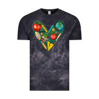 Cloud Black teacher  heart Vintage Tee - texasbilliewilder