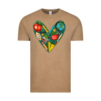 Vintage Coffee teacher  heart Vintage Tee - texasbilliewilder