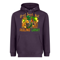 Plum dead inside but feeling lucky Heavyweight Hoodie - NancyCooperArtShop