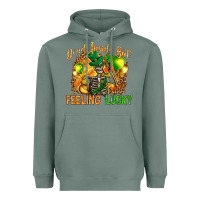 Sage dead inside but feeling lucky Heavyweight Hoodie - NancyCooperArtShop