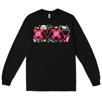 Black xoxo valentine Long Sleeve Tee - RacoonDesign