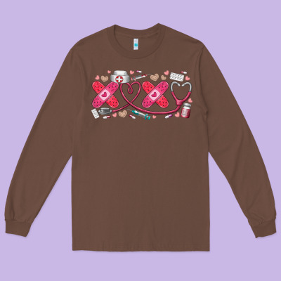 Xoxo Valentine Long Sleeve Tee Designed By Racoondesign