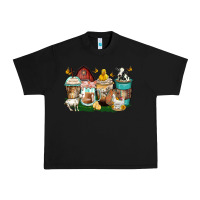 Black farm animals coffee cups Urban Heavy Tee - Zillion Design Studio