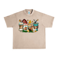 French Oak farm animals coffee cups Urban Heavy Tee - Zillion Design Studio