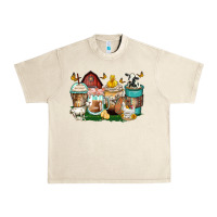 Sandshell farm animals coffee cups Urban Heavy Tee - Zillion Design Studio