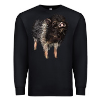 Black Baby Hampshire Pig Premium Sweatshirt - LillyAllenDesigns