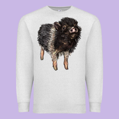 Baby Hampshire Pig Premium Sweatshirt Designed By Lillyallendesigns