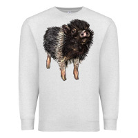 Oatmeal Heather Baby Hampshire Pig Premium Sweatshirt - LillyAllenDesigns