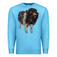 Ocean Blue Baby Hampshire Pig Premium Sweatshirt - LillyAllenDesigns
