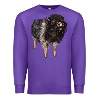 Purple Baby Hampshire Pig Premium Sweatshirt - LillyAllenDesigns