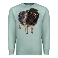 Seafoam Baby Hampshire Pig Premium Sweatshirt - LillyAllenDesigns