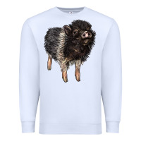 White Baby Hampshire Pig Premium Sweatshirt - LillyAllenDesigns