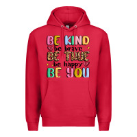 Cardinal be kind be brave be true be happy be you Premium Hoodie - MaliasSmallBusiness