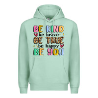 Seafoam be kind be brave be true be happy be you Premium Hoodie - MaliasSmallBusiness