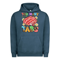 Pigment Midnight Navy too many tabs Urban Hoodie - Artiststas