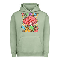 Pigment Oil Green too many tabs Urban Hoodie - Artiststas