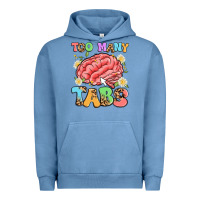 Pigment Pebble Blue too many tabs Urban Hoodie - Artiststas