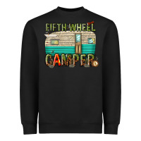 Black fifth wheel camper Heavyweight Sweatshirt - texasbilliewilder