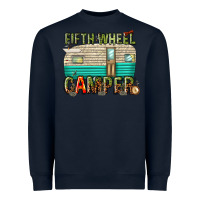 Navy fifth wheel camper Heavyweight Sweatshirt - texasbilliewilder