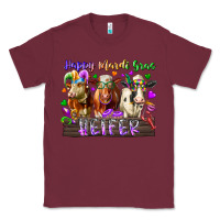 Burgundy happy mardi gras heifer Classic Tee - RacoonDesign