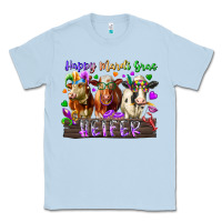 Dusty Blue happy mardi gras heifer Classic Tee - RacoonDesign