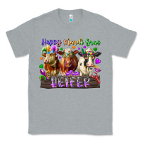 Heather Grey happy mardi gras heifer Classic Tee - RacoonDesign
