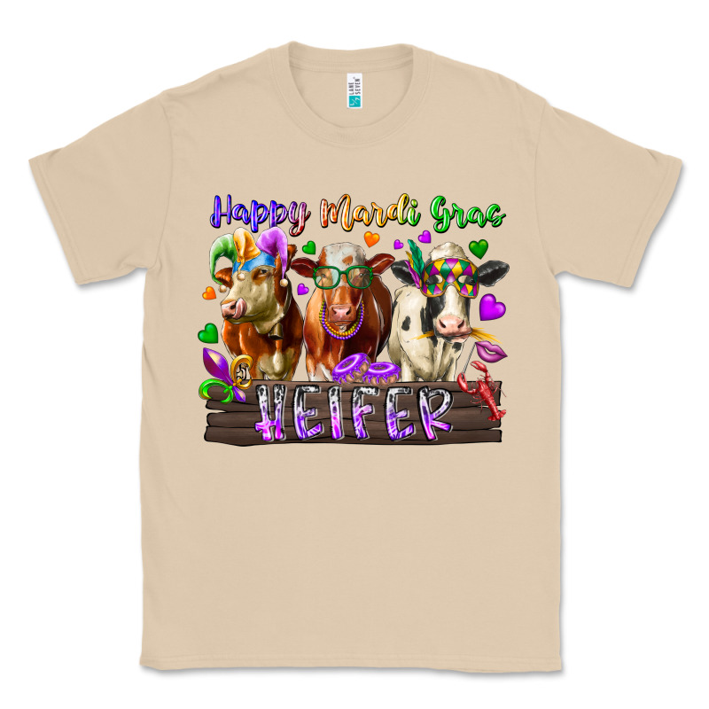 Happy Mardi Gras Heifer Classic Tee by RacoonDesign | Teevron
