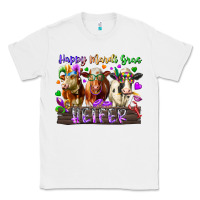 White happy mardi gras heifer Classic Tee - RacoonDesign
