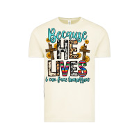 Vintage Arctic because he lives i can face tomorrow Vintage Tee - Zillion Design Studio